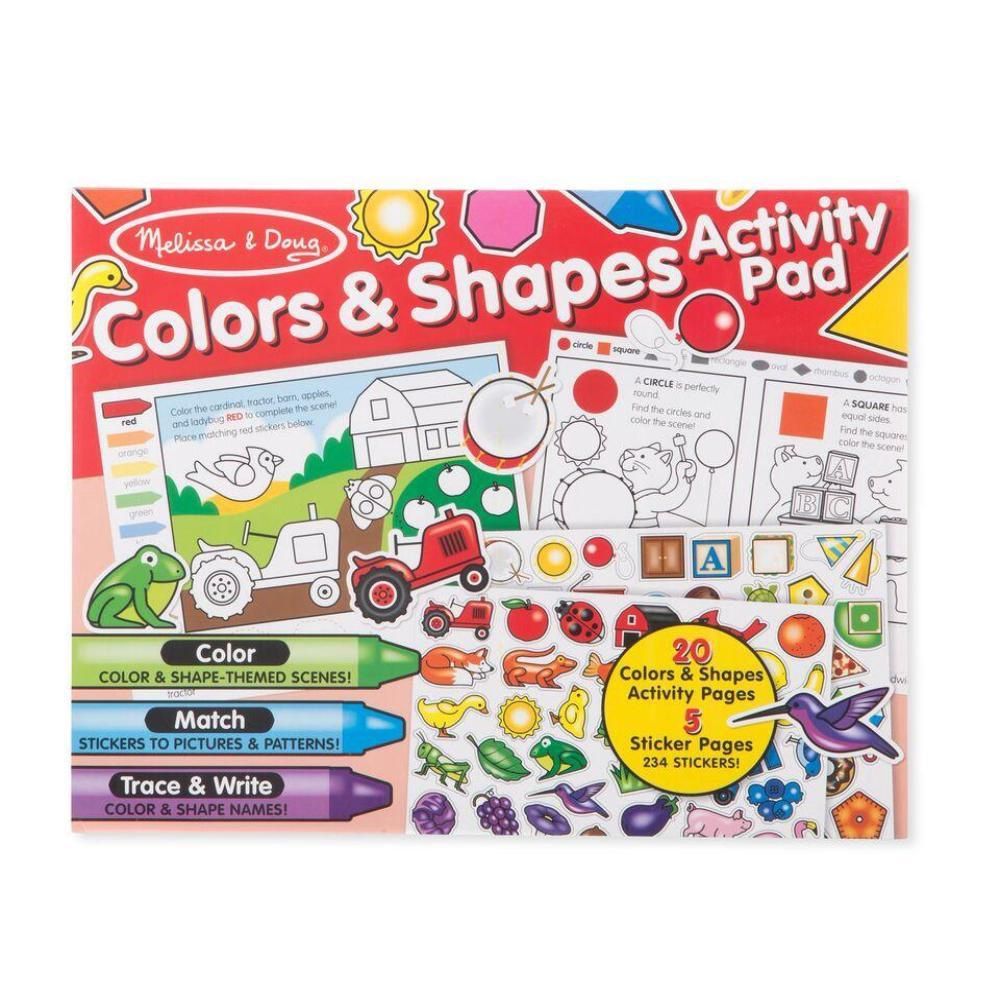 Melissa &amp; Doug | Colours &amp; Shapes Activity Pad