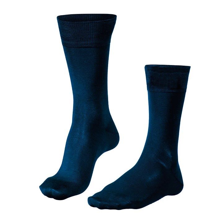 Falke | Quantum Mercerised Cotton Socks | Navy, Size: 10-12