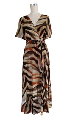 Made With Love | Wrap Maxi Dress | Leopard Print