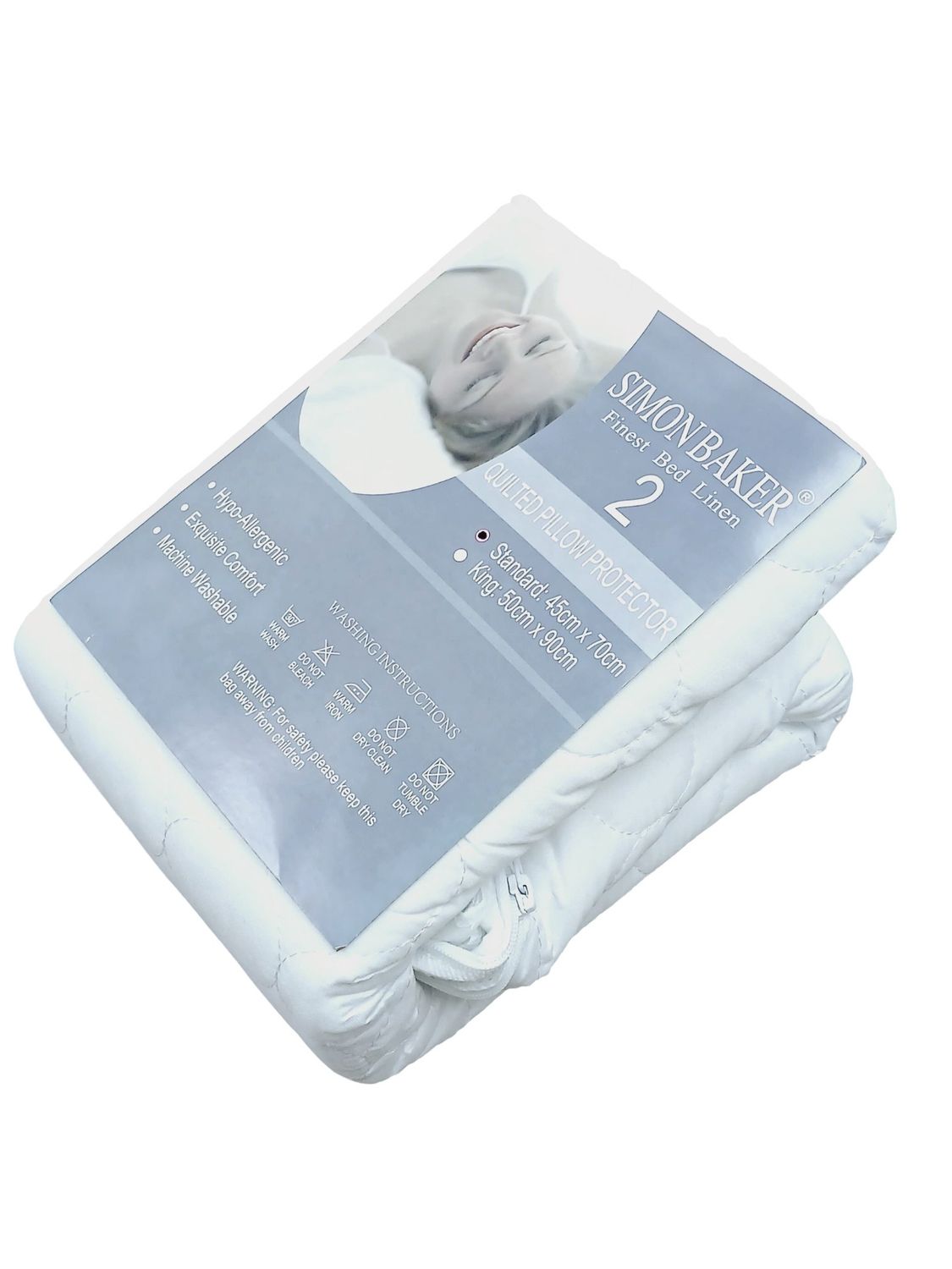 Simon Baker | Quilted Pillow Protector.