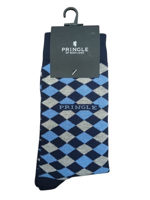 Pringle | Ethan Diamond Socks | Navy