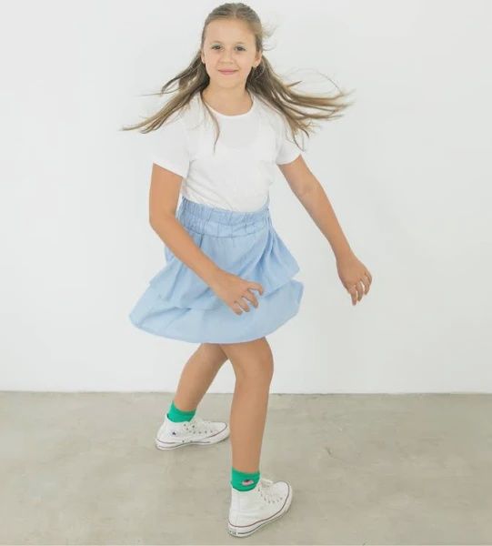 Sherbert | Amy Skirt | Blue, Size: 7-8yrs