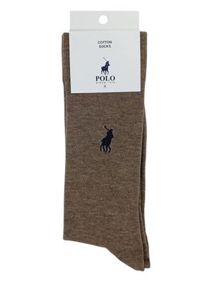 Polo | Plain Cotton Socks | Taupe | 7-10