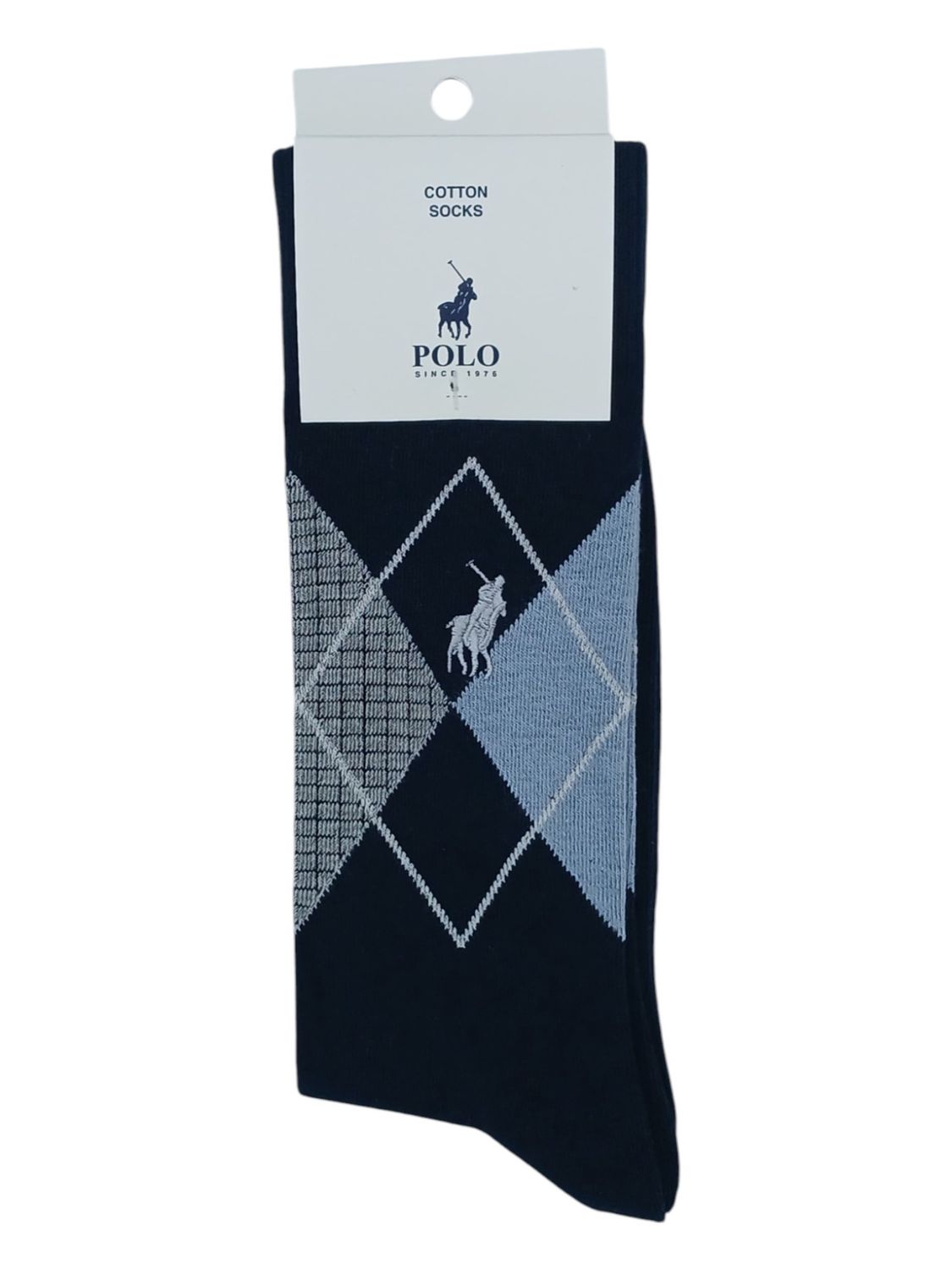 Polo | Argyle Cotton Socks | Navy