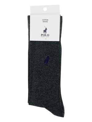 Polo | Cotton Plain Socks | Charcoal | 7-10