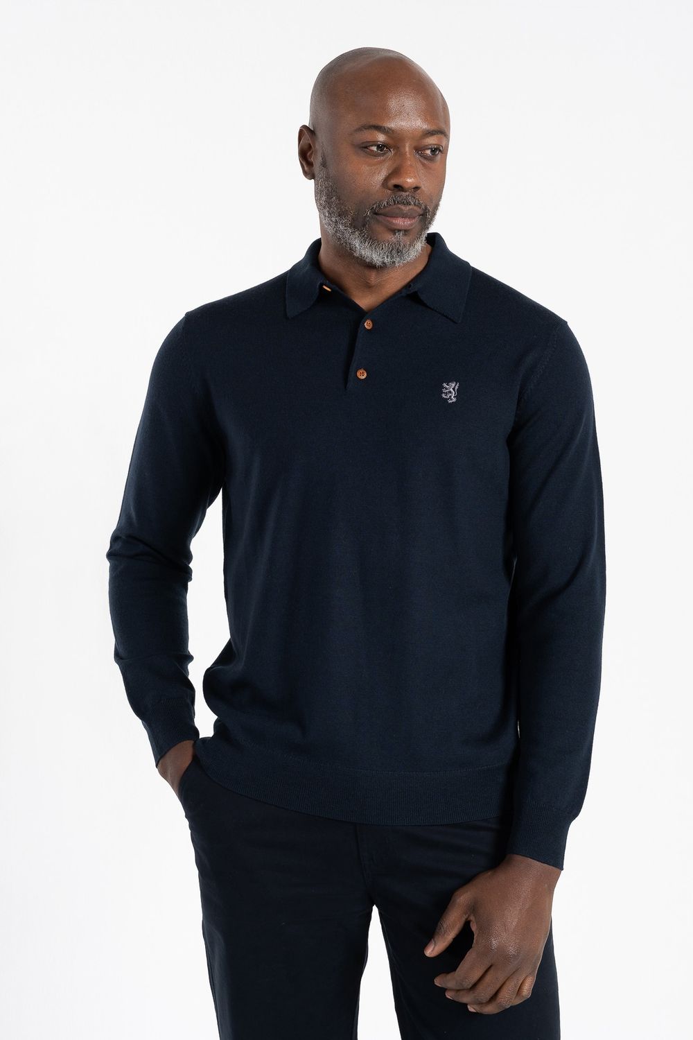 Pringle | Gary Merino Knitwear Golfer |  Navy, Size: S