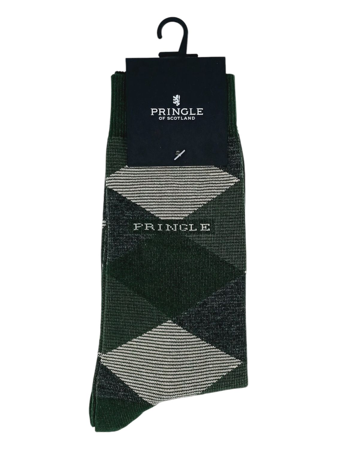 Pringle | Asher Argyle Socks | Fatigue, Size: S-M