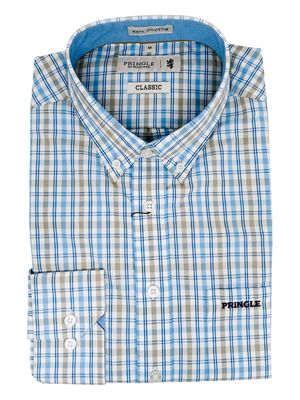 Pringle | Classic Long Sleeve Shirt | Nicholas | Blue