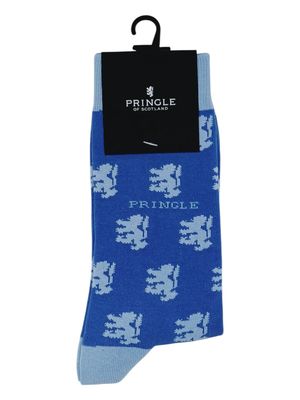 Pringle | Larey Lion Geometric Socks | Blue
