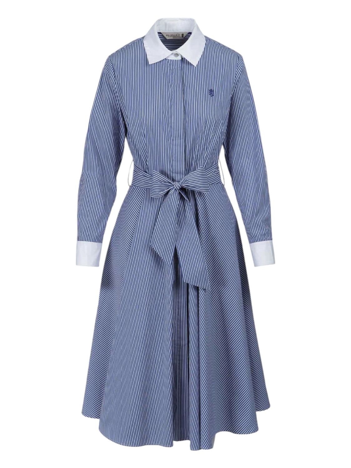 Pringle | Gen Striped Shirt Dress | Blue, Size: S