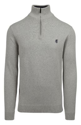 Pringle | Harry 1/4 Zip Knitwear | Grey Melange