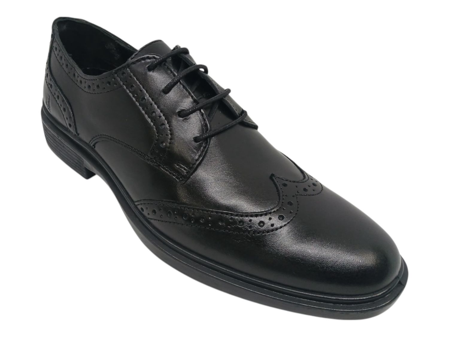 Hush Puppies | Victor Brogue Lace Up | Black, Size: 6
