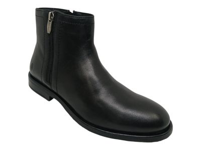 Hush Puppies | Valerie Leather Zip Boot | Black
