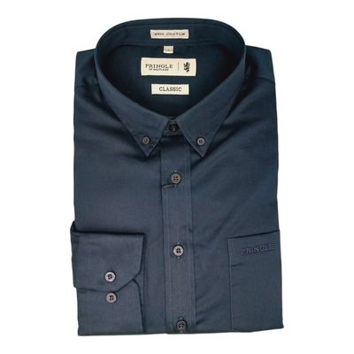 Pringle | William | Classic Long Sleeve Shirt | Ink