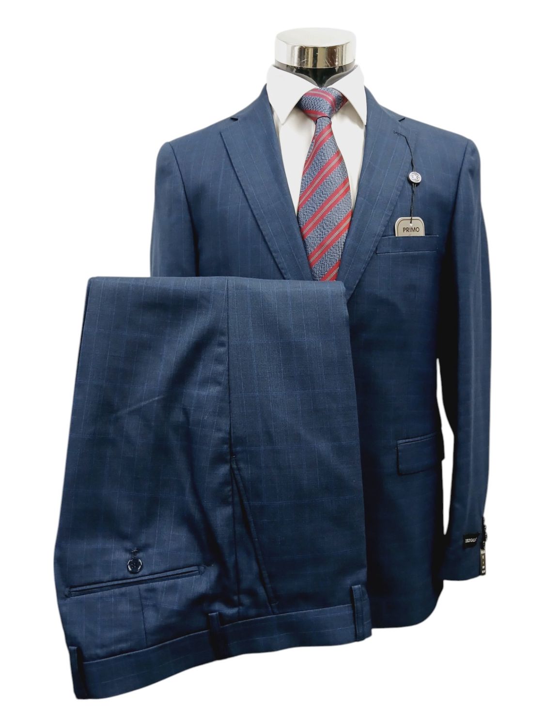 Carlo Galucci | Averado Regular 2Pc 2Btn Suit | Navy, Size: 48