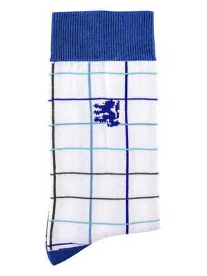 Pringle | Levi Check Socks | White