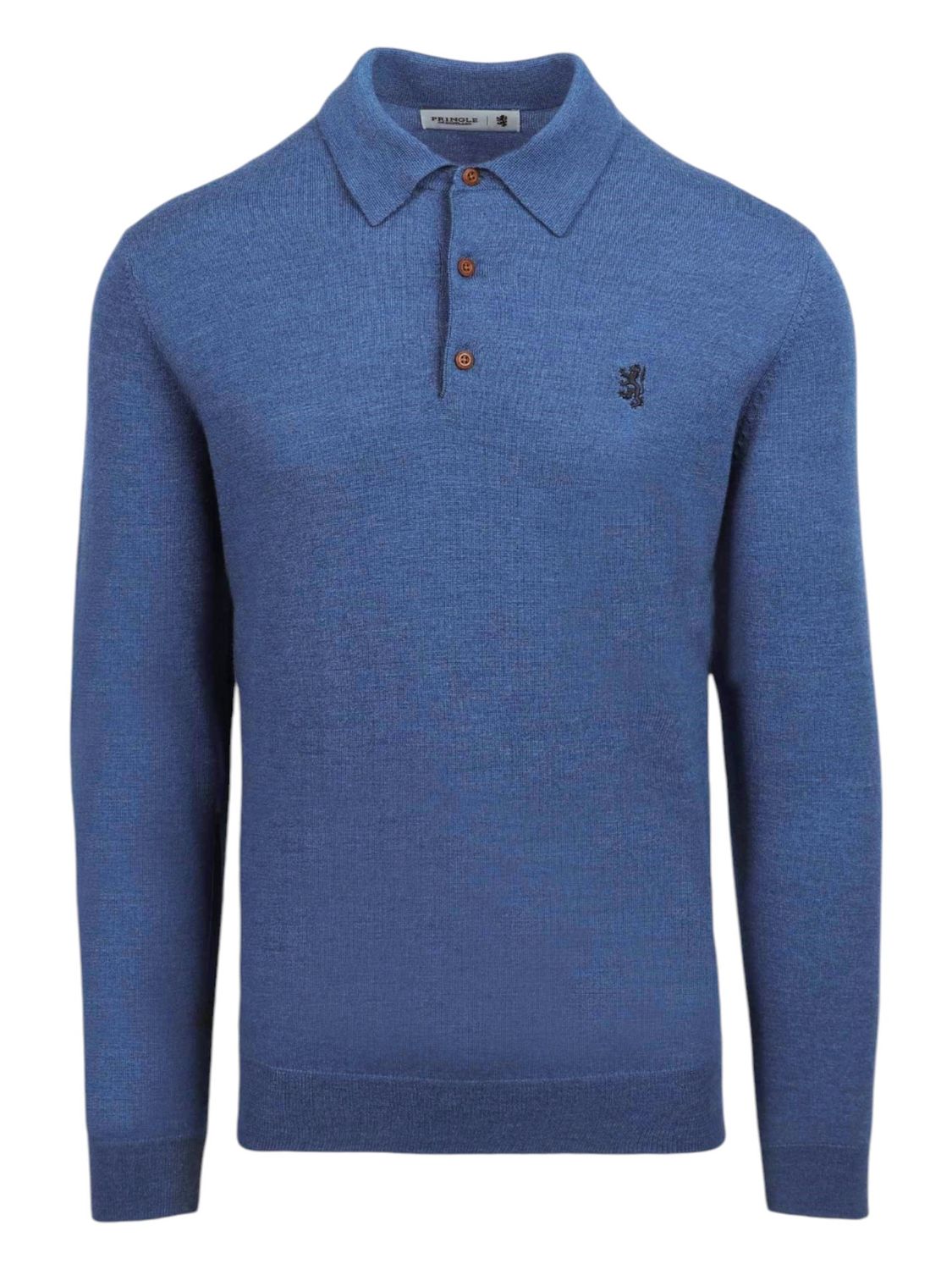 Pringle | Gary Merino Knitwear Golfer | Blue, Size: XL