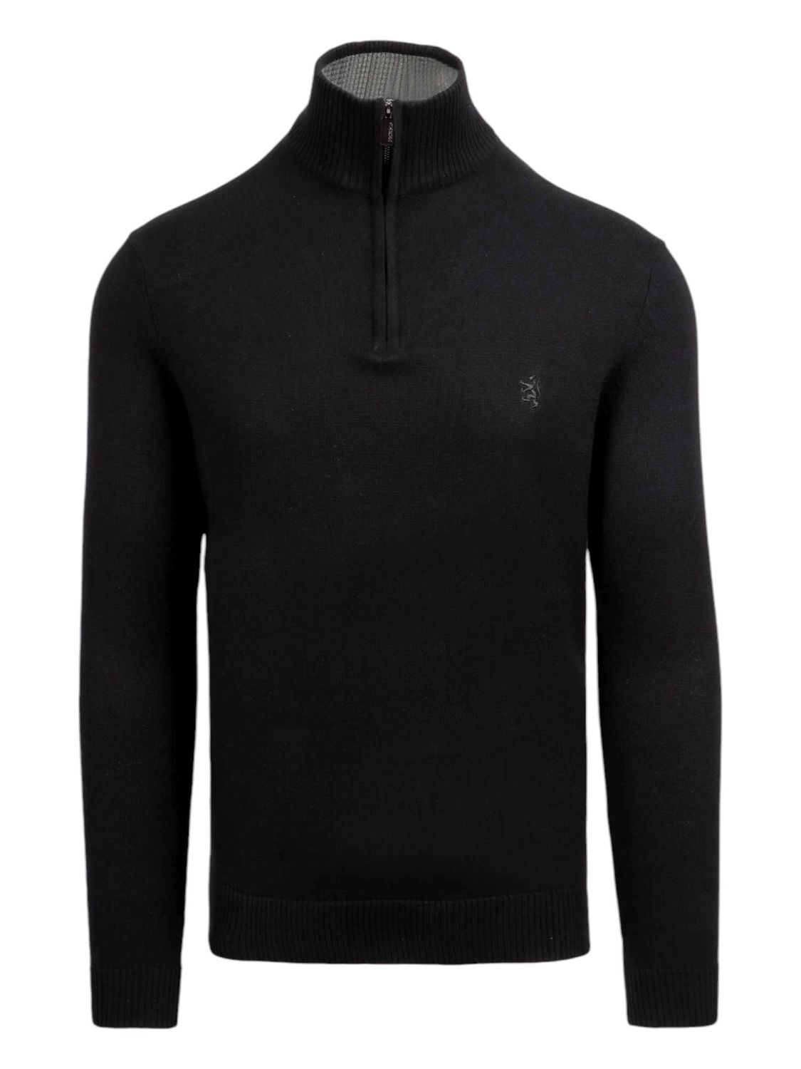 Pringle | Harry 1/4 Zip Knitwear | Black, Size: S
