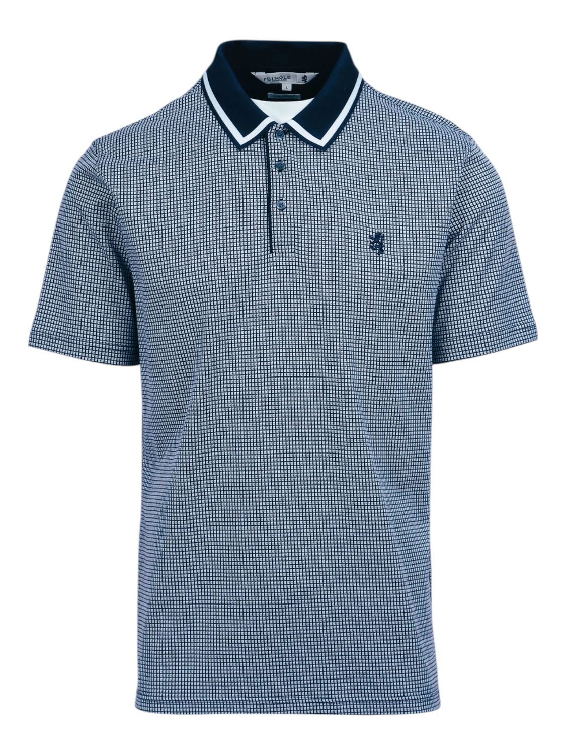 Pringle | Mark Jacquard Golfer | Navy, Size: M