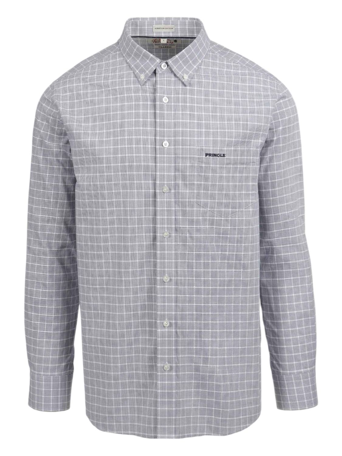 Pringle | Classic Long Sleeve Non Iron Shirt | Gabe | Navy, Size: M