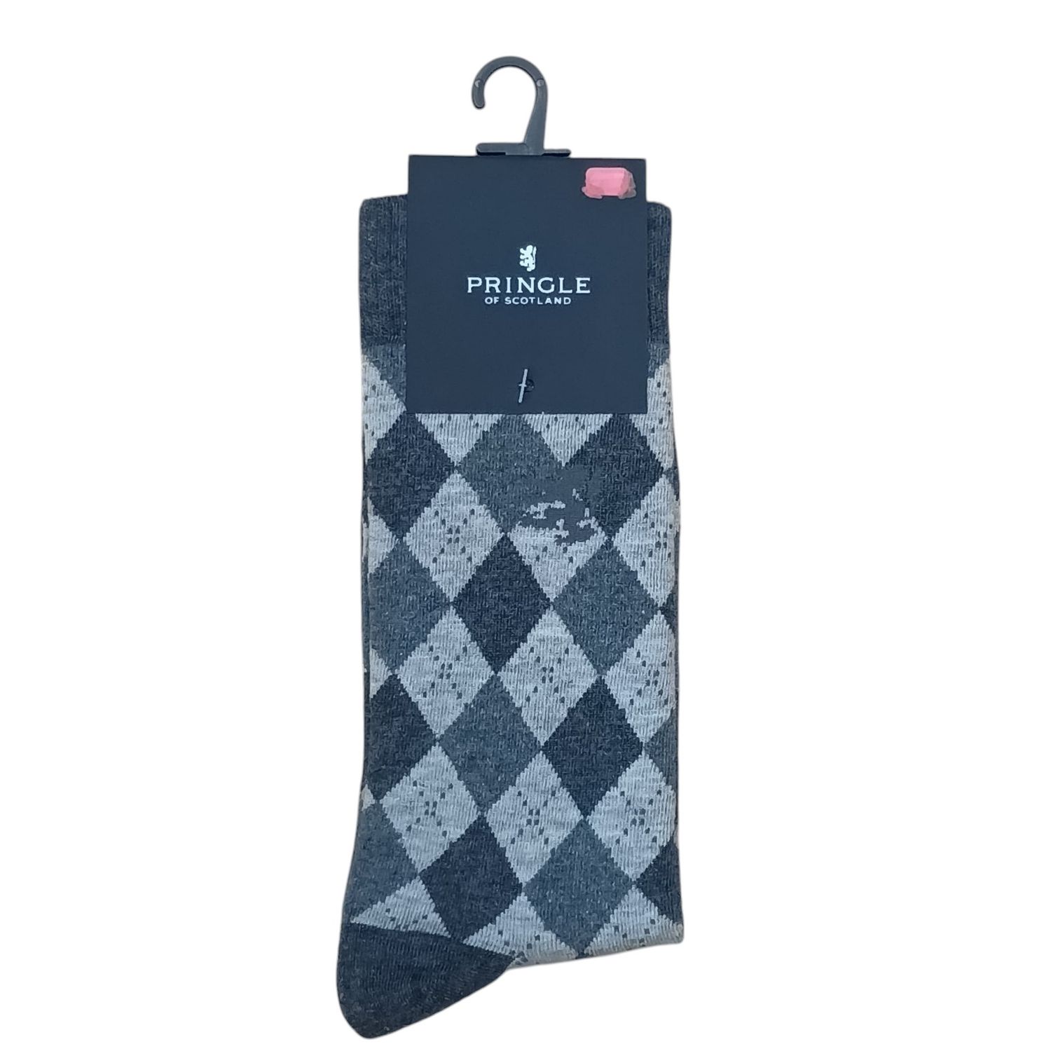 Pringle | Martin Argyle Socks | Grey, Size: S-M
