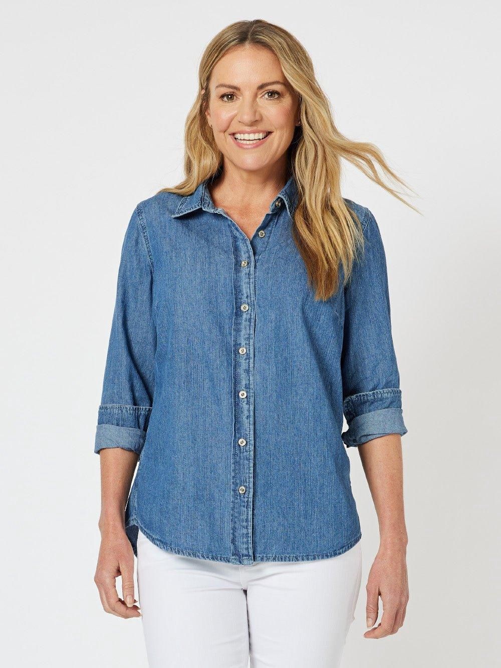Gordon Smith | Sophie Denim Shirt | Denim, Size: 10