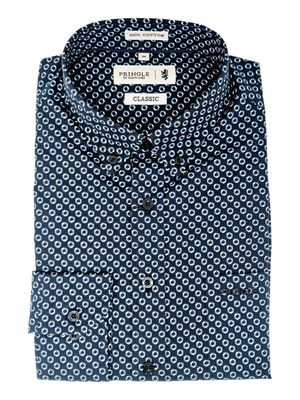 Pringle | Classic Long Sleeve Shirt | Barry | Navy