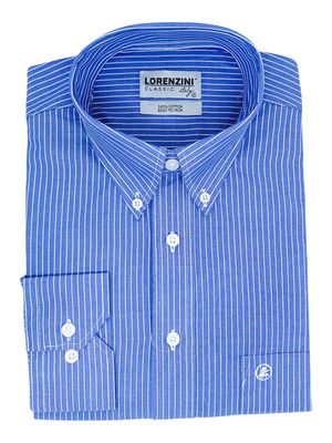 Lorenzini | Classic Long Sleeve Shirt | LO50/716 | Royal