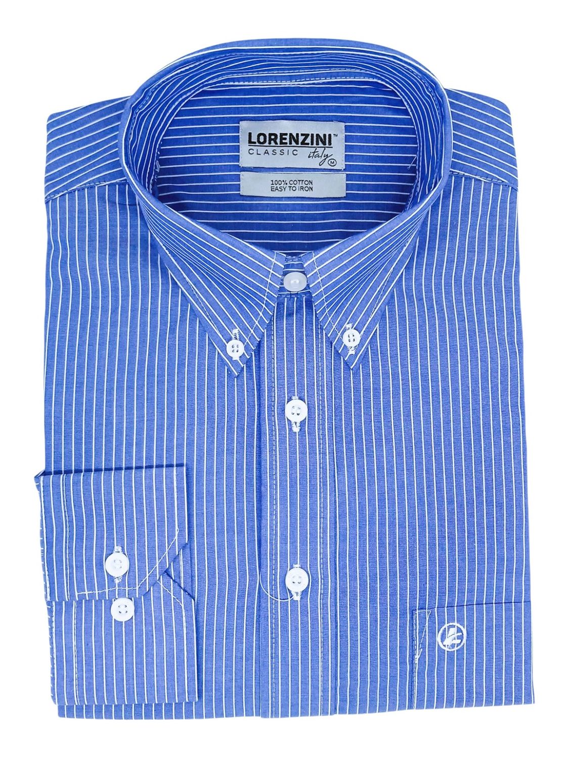 Lorenzini | Classic Long Sleeve Shirt | LO50/716 | Royal, Size: 2XL