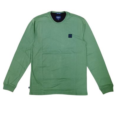 Polo | Paul Essential Long Sleeve Crew Neck | Fatigue