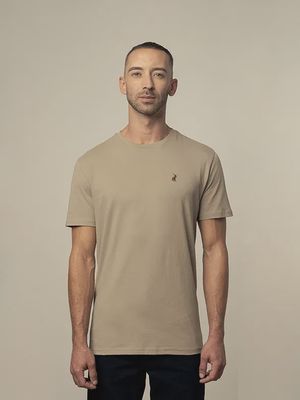 Polo | Lucas Essential Crewneck T-shirt | Taupe, Size: M