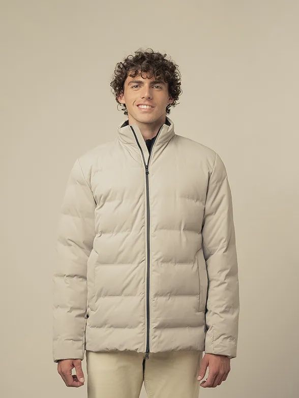 Polo | Mali Quilted Puffer Jacket | Grey, Size: M
