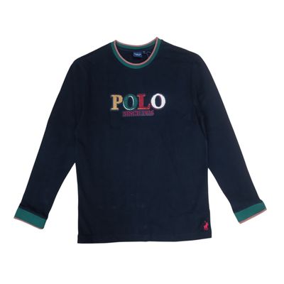 Polo | Boys Kyle Long Sleeve Tee | Navy