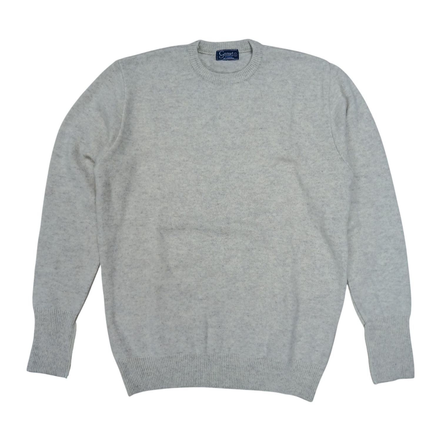 Grant | Lambswool Crew Neck Jersey | Oat, Size: S