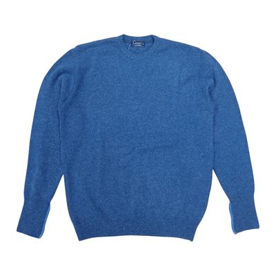 Grant | Lambswool Crew Neck Jersey | Blue Ribbon