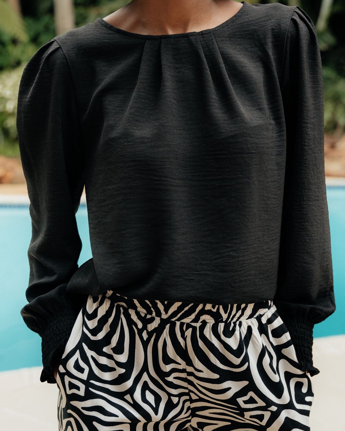 Willow | Olivia Top | Black Airflow, Size: S