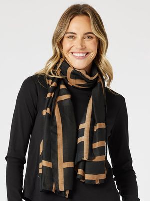 Gordon Smith | Wellington Scarf | Caramel &amp; Black