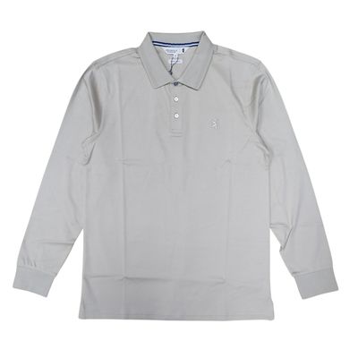 Pringle | Donald Long Sleeve Golfer | Stone