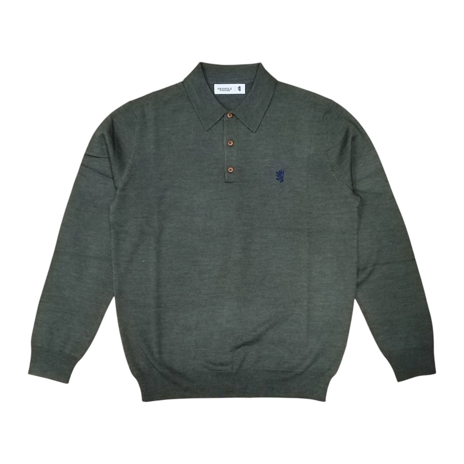 Pringle | Gary Merino Knitwear Golfer | Fatigue, Size: M