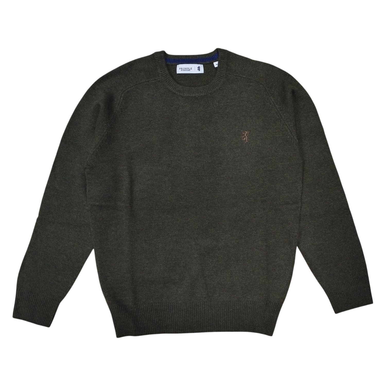 Pringle | Johnson Lambswool Crewneck Sweater | Fatigue, Size: S