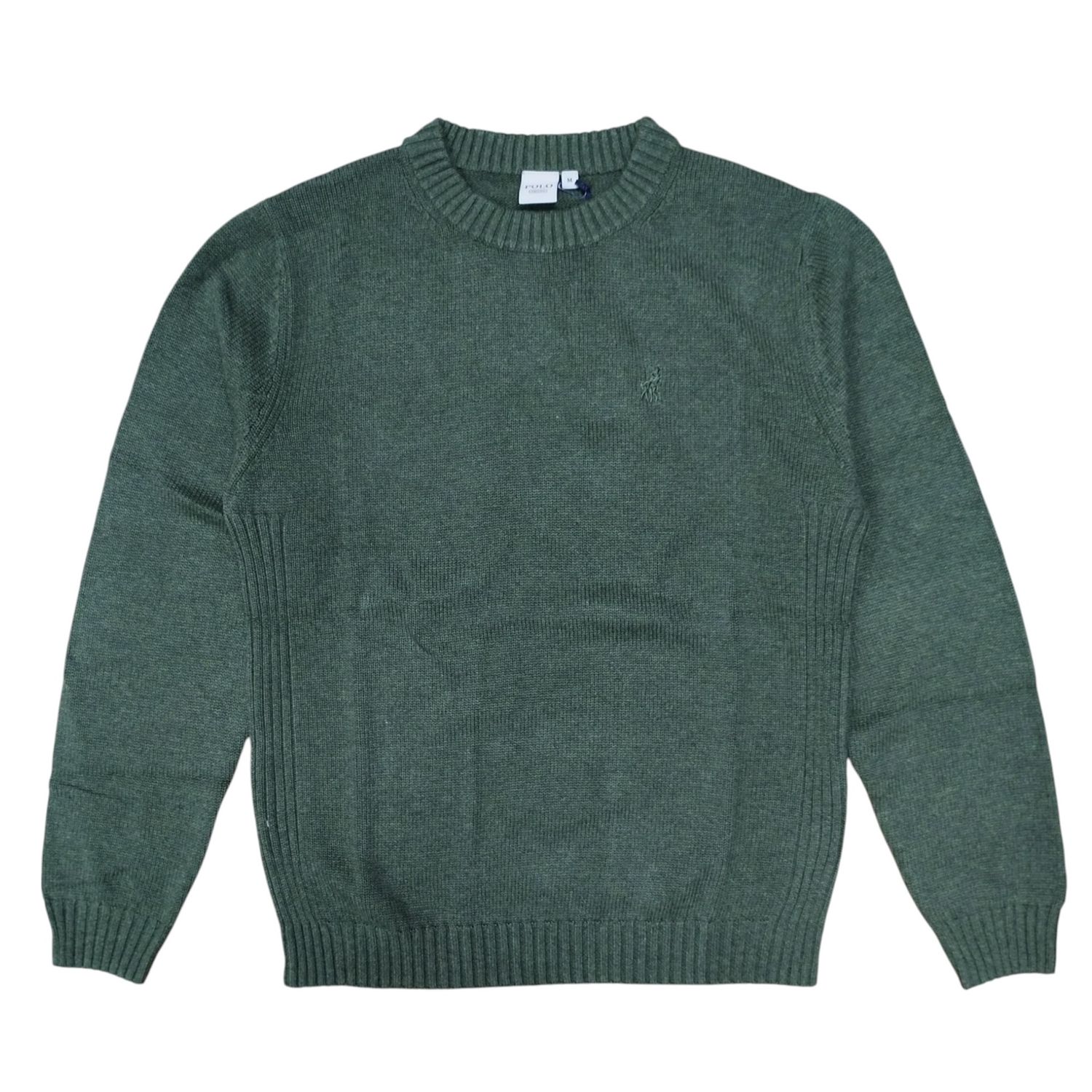 Polo | wmn Terri Crew Neck Jersey | Olive, Size: XS