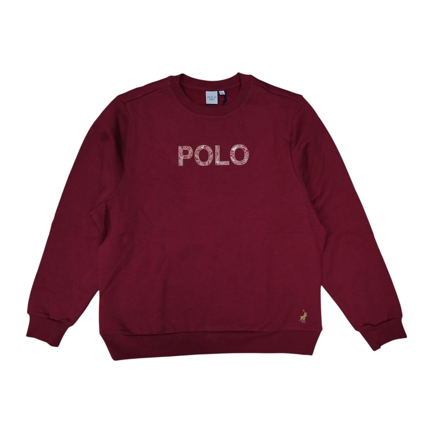 Polo | wmn  Amelia Embellished Sweat Top | Picante Red, Size: XS