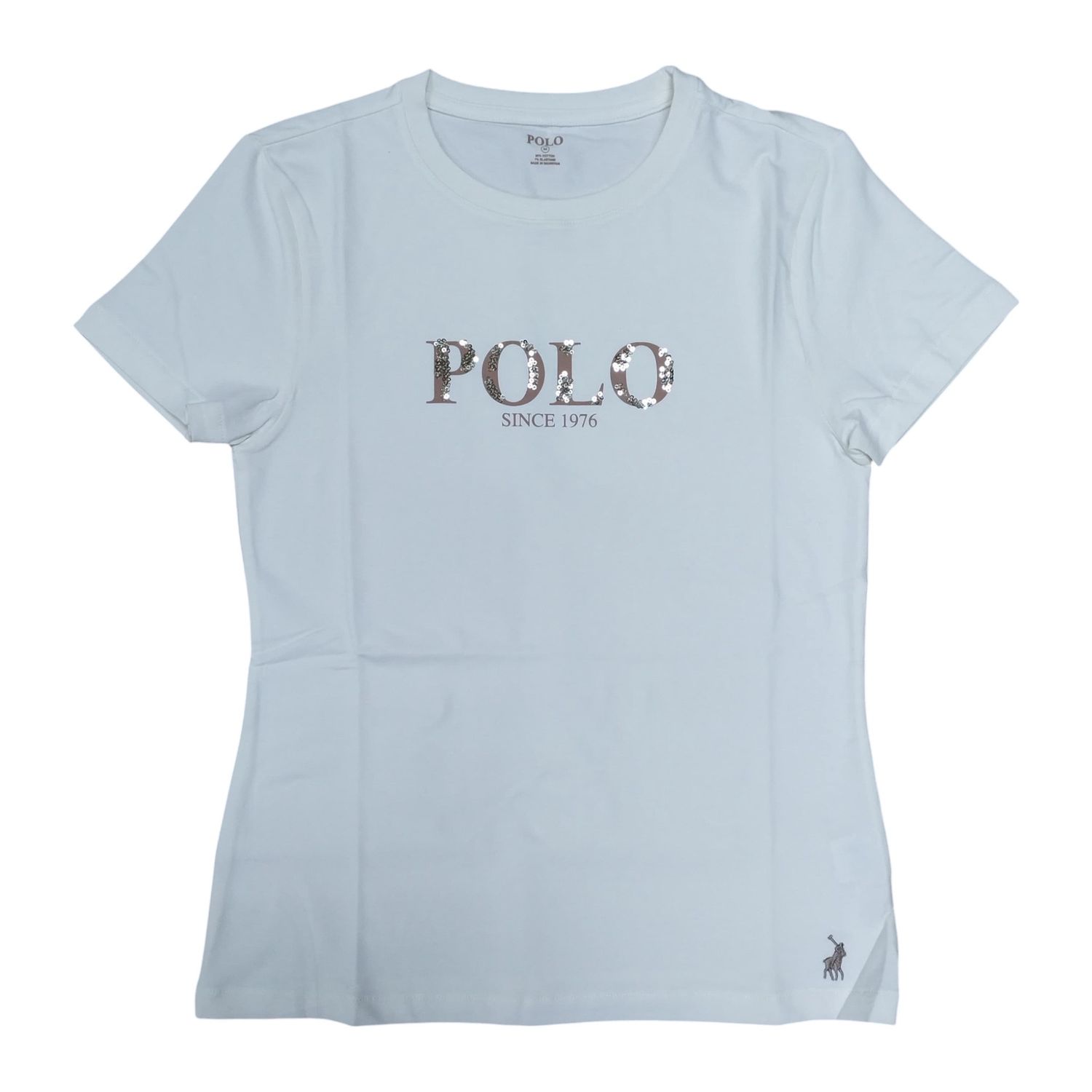 Polo | wmn Ash Logo T-shirt | Off White, Size: S