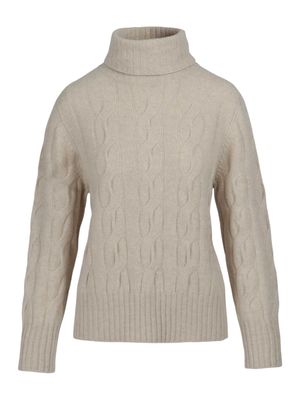 Pringle | Kerry Cable Knit Jersey | Oatmeal