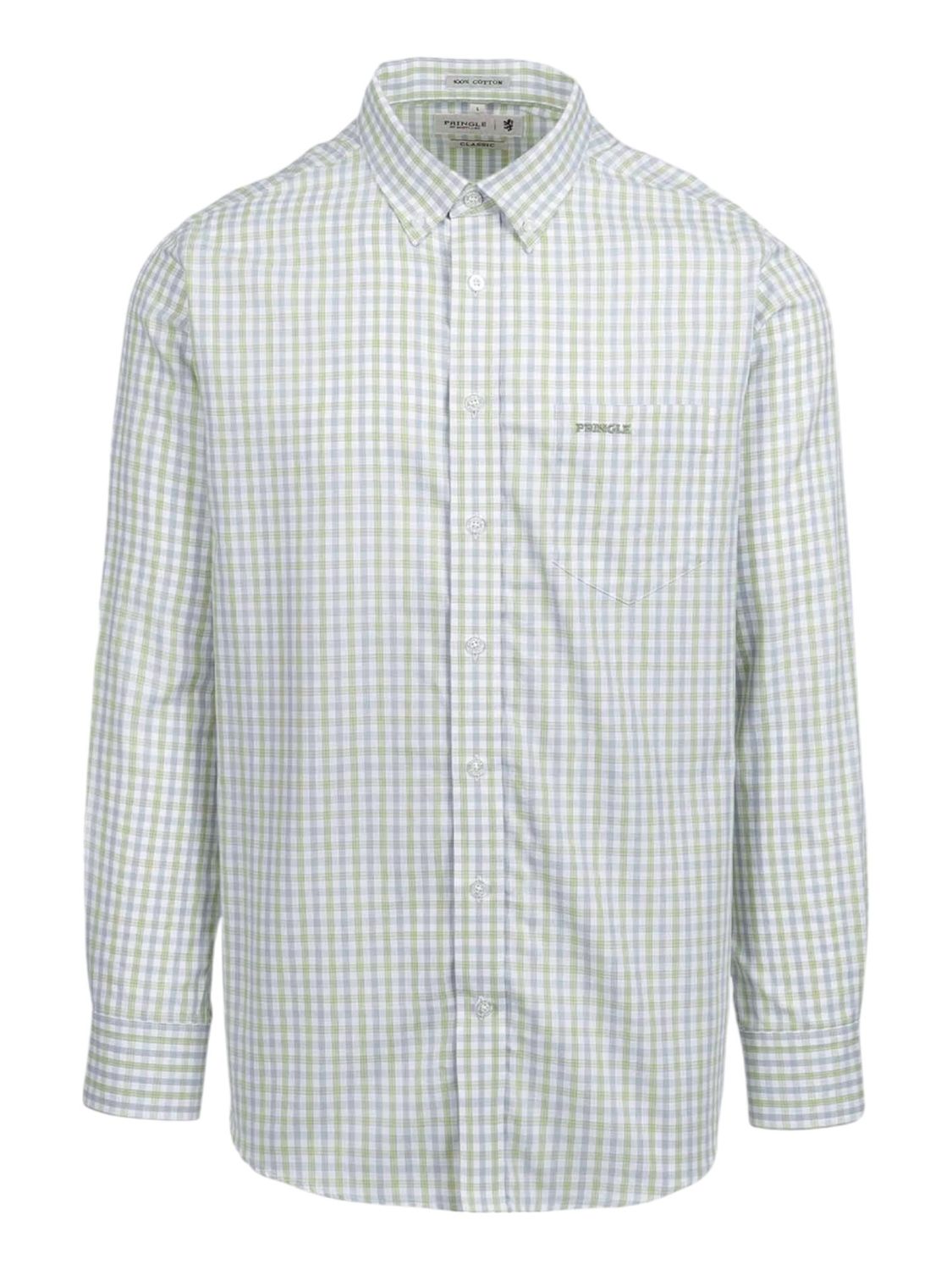 Pringle | Classic Long Sleeve Shirt | Eric | Green, Size: S