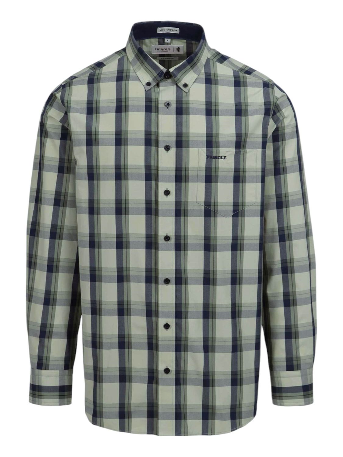 Pringle | Classic Long Sleeve Shirt | Jose | Fatigue, Size: M