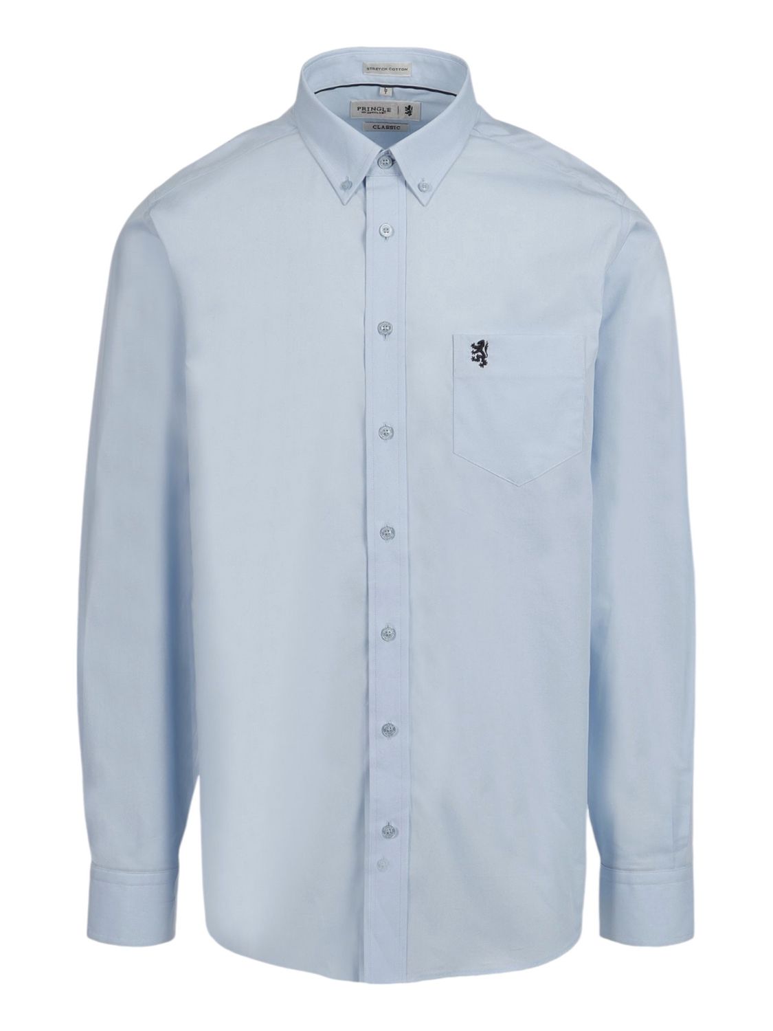 Pringle | Classic Stretch Long Sleeve Shirt | Jacob | Blue, Size: M