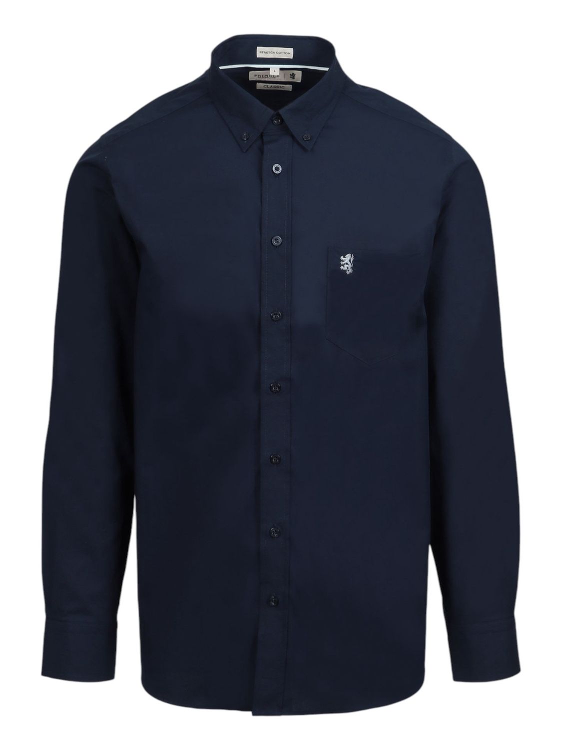 Pringle | Classic Stretch Long Sleeve Shirt | Jacob | Navy, Size: M