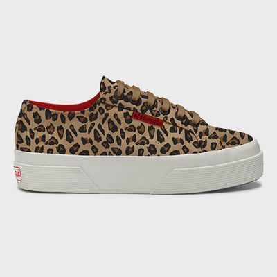 Superga | Suede Sneaker | Leopard Red AVR
