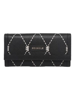 Pringle | Argyle Flapover Purse | Black